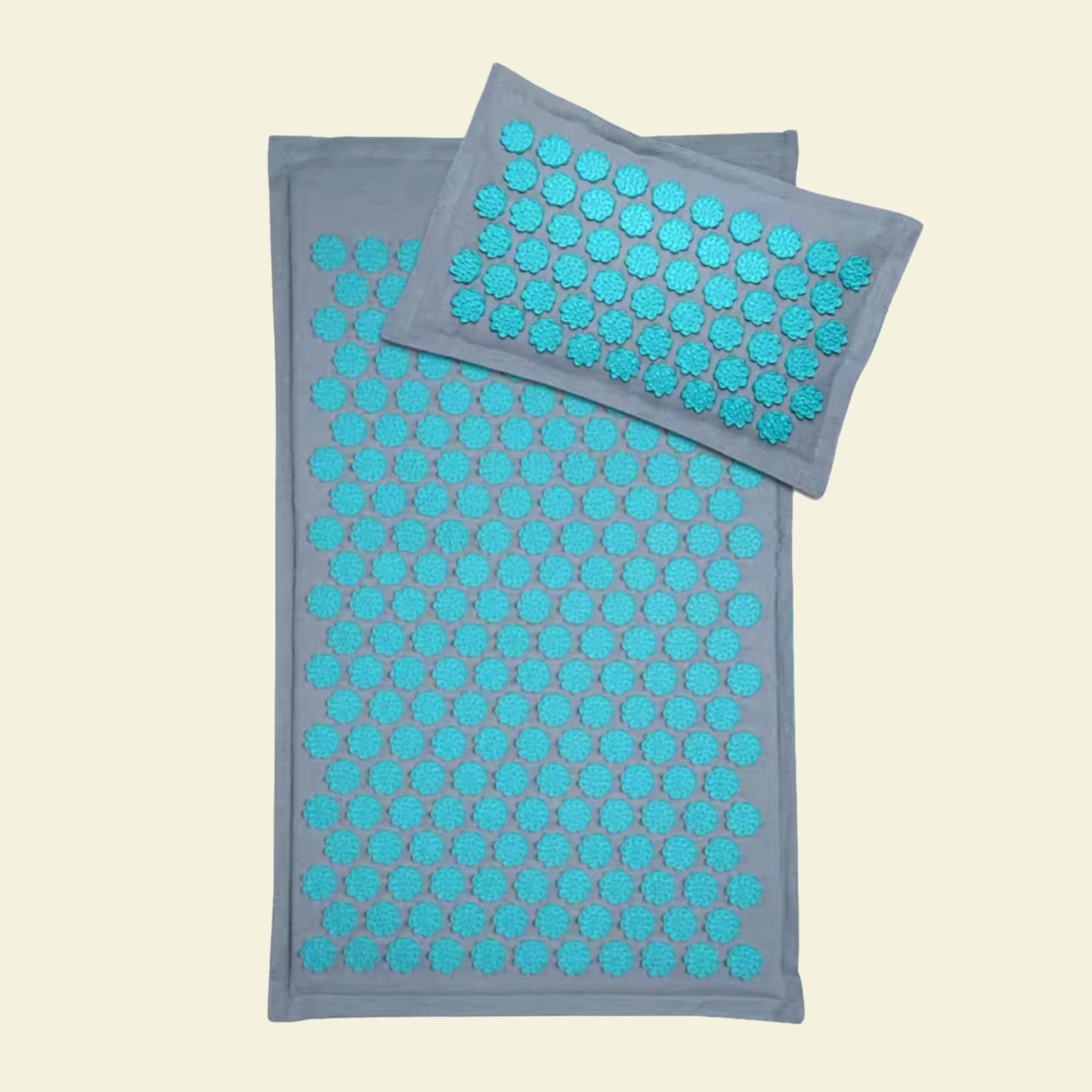 Mudra  Luxury Cotton-Linen Acupressure Mat and Pillow Set