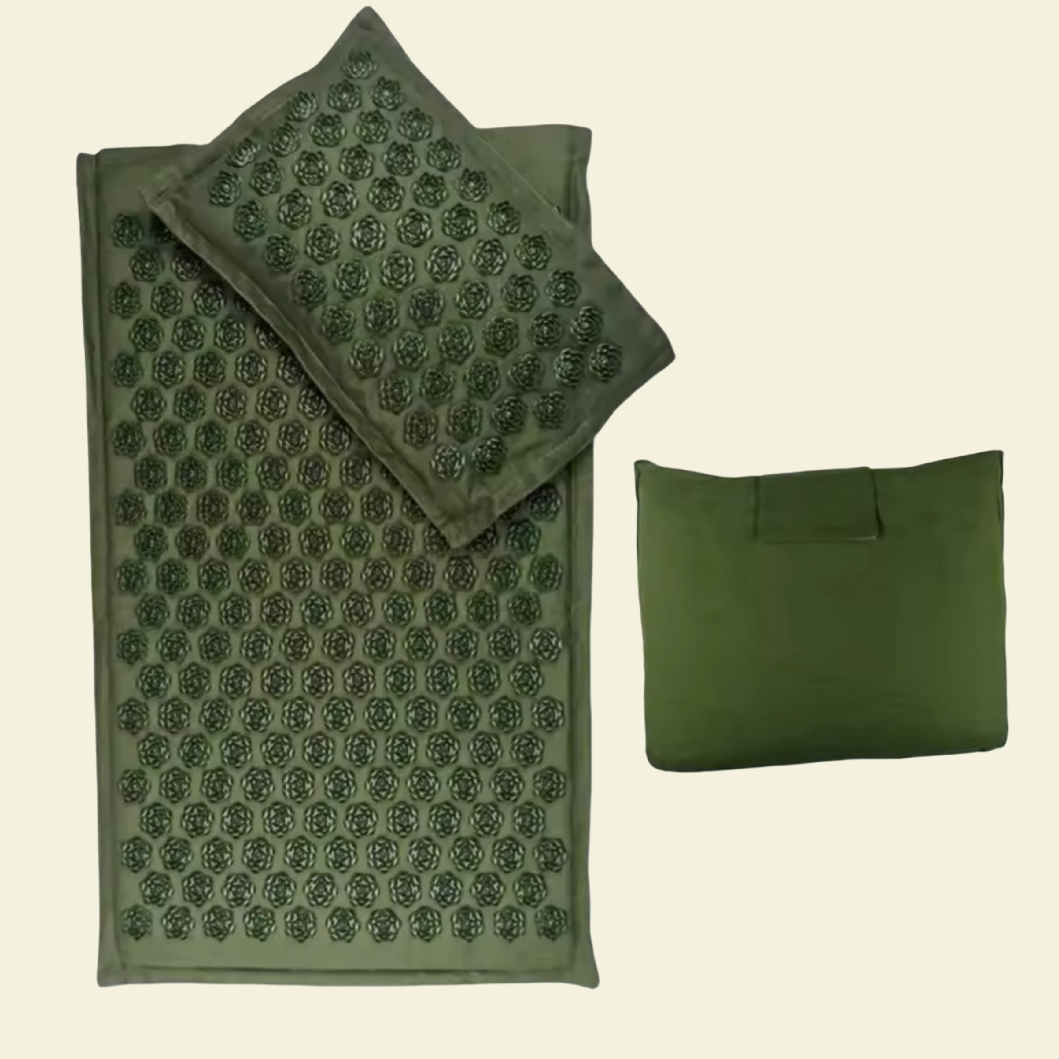 Mudra  Luxury Cotton-Linen Acupressure Mat and Pillow Set